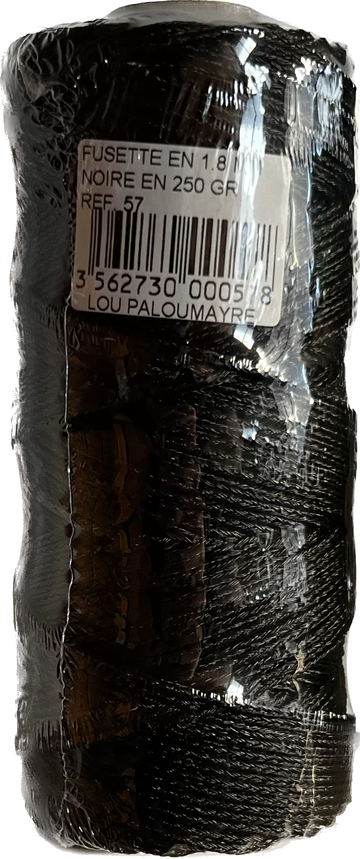 Fusette tressée noire