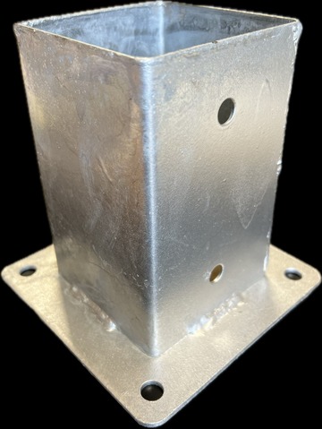 Pied à fixer pour poteau