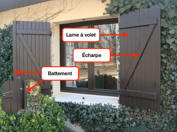 Volet en bois