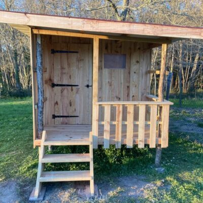 Clôture en planches de 1€