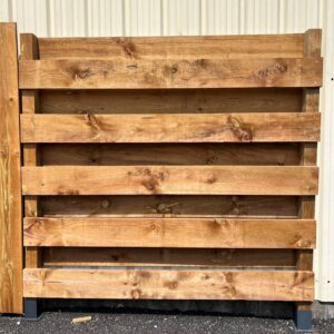 Panneau clôture en bois rainure