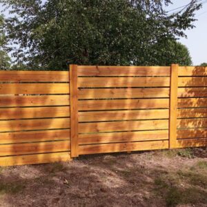 Panneau clôture en bois rainure