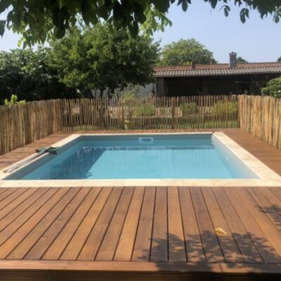 Lame de terrasse Casteljalousaine sans noeud avec ganivelle