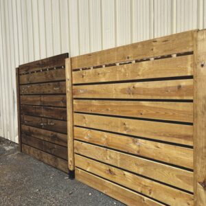 Panneau clôture en bois rainure