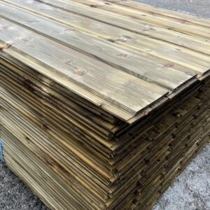 Bardage bois traité vert