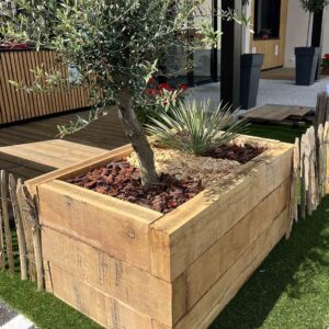 Stock traverses en chêne