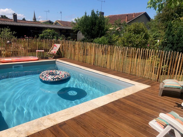 Lame de terrasse Casteljalousaine sans noeud avec ganivelle