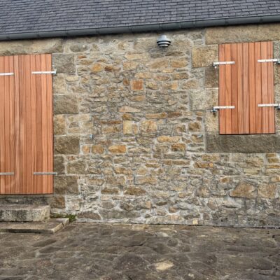 Écharpe pour volet bois exotique