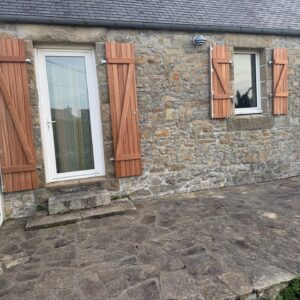 Volet en bois exotique