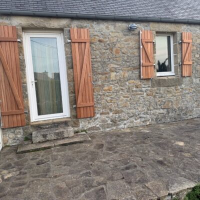 Volet en bois exotique