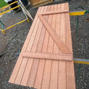 Volet en bois exotique