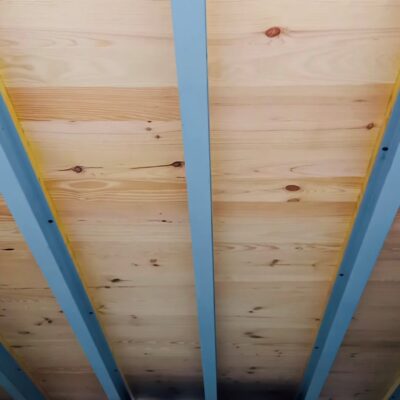 Parquet mezzanine vue de dessus